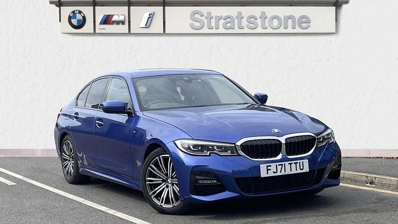Blue Used 2021 BMW 330 M Sport | £19,399 (Good price) - Image 1/4