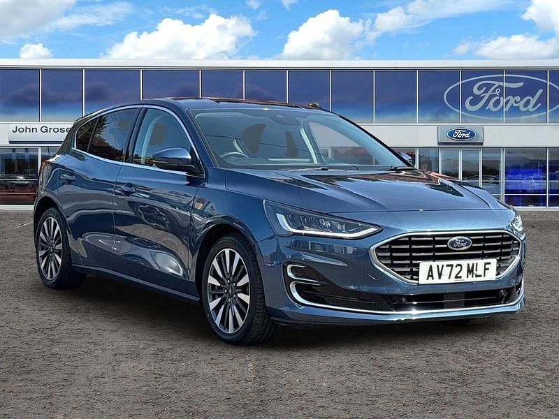 Blue Used 2022 Ford Focus Titanium Hatchback | £15,495 (A bit pricey) - Image 1/3
