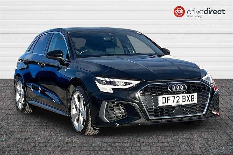 Used Audi A3 Sportback S-Line 110 HP (80 kW) 2022 Black Hatchback