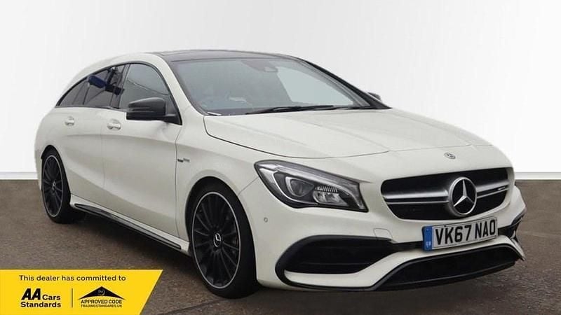 White Used 2017 Mercedes CLA45 AMG Shooting Brake AMG Estate | £20,950 - Image 1/4
