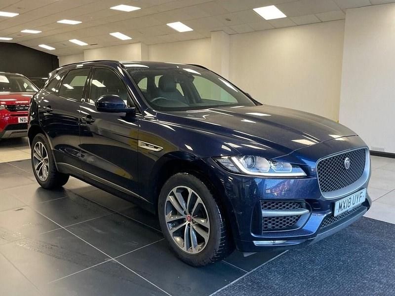 Blue Used 2018 Jaguar F-Pace R-Sport SUV | £10,995 (Fair price) - Image 1/4