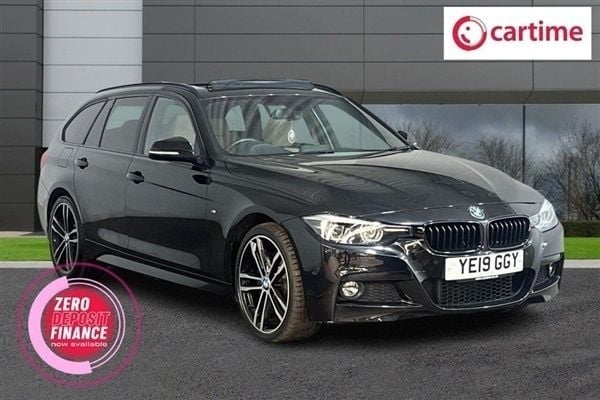 Black Used 2019 BMW 320 M Sport Estate | £20,750 (Fair price) - Image 1/3