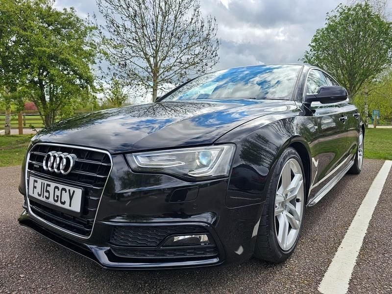 Used Audi A5 Sportback S-Line 230 HP (169 kW) 2015 Black Hatchback