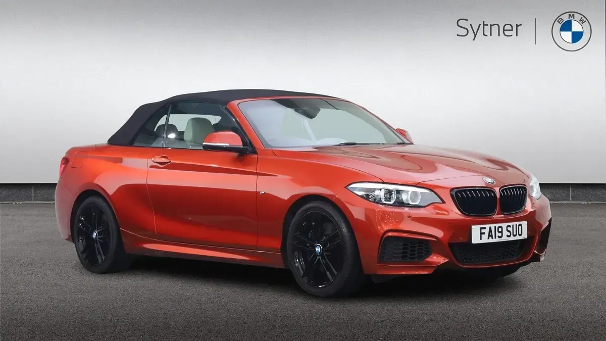 Used BMW 218 M Sport 136 HP (100 kW) 2019 Orange Cabriolet