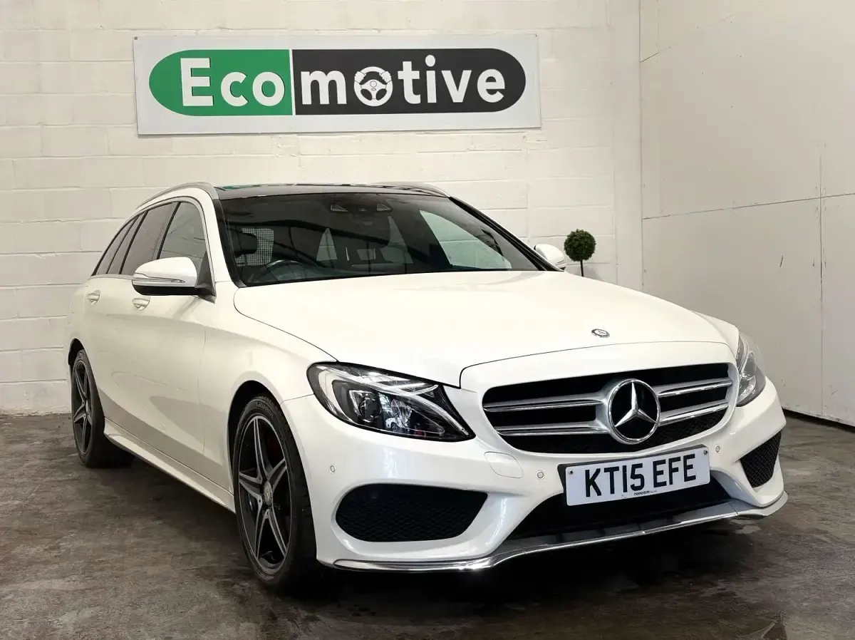 Used Mercedes C250 AMG Line Premium Plus 2015 White Estate