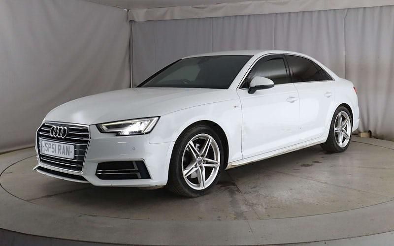Used Audi A4 S-Line 150 HP (110 kW) 2018 White Sedan