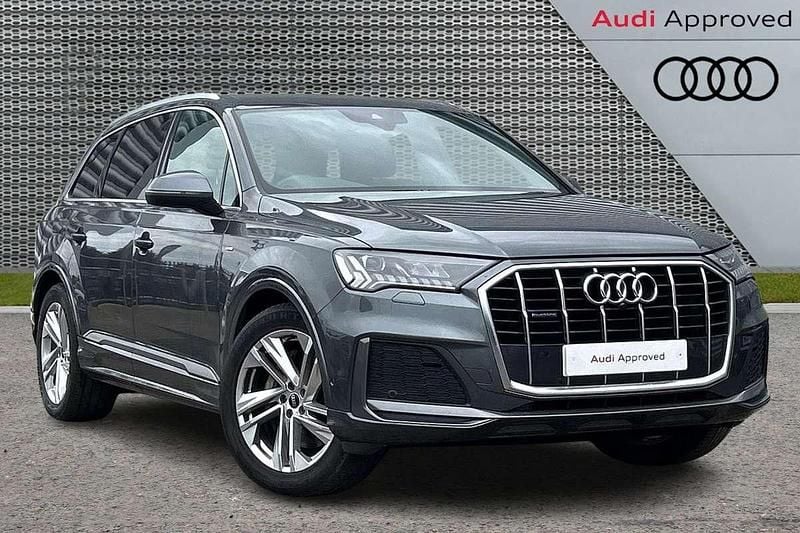 Grey Used 2021 Audi Q7 S-Line SUV | £35,994 (Fair price) - Image 1/3