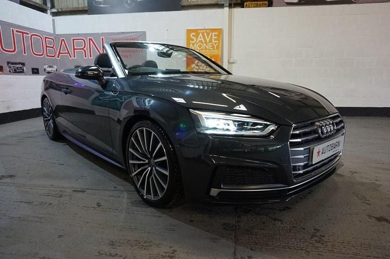 Used Audi A5 Cabriolet S-Line 190 HP (139 kW) 2019 Grey Cabriolet