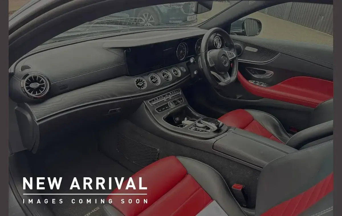 Used Mercedes E220 AMG line 191 HP (140 kW) 2018 Grey Coupe