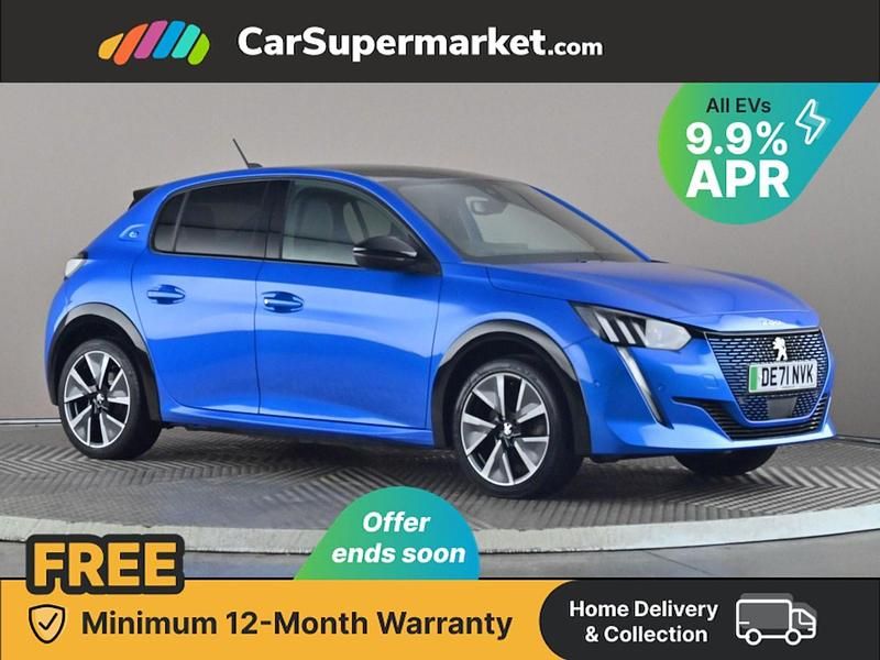 Blue Used 2021 Peugeot e-208 GTi Hatchback | £12,497 (Fair price) - Image 1/3