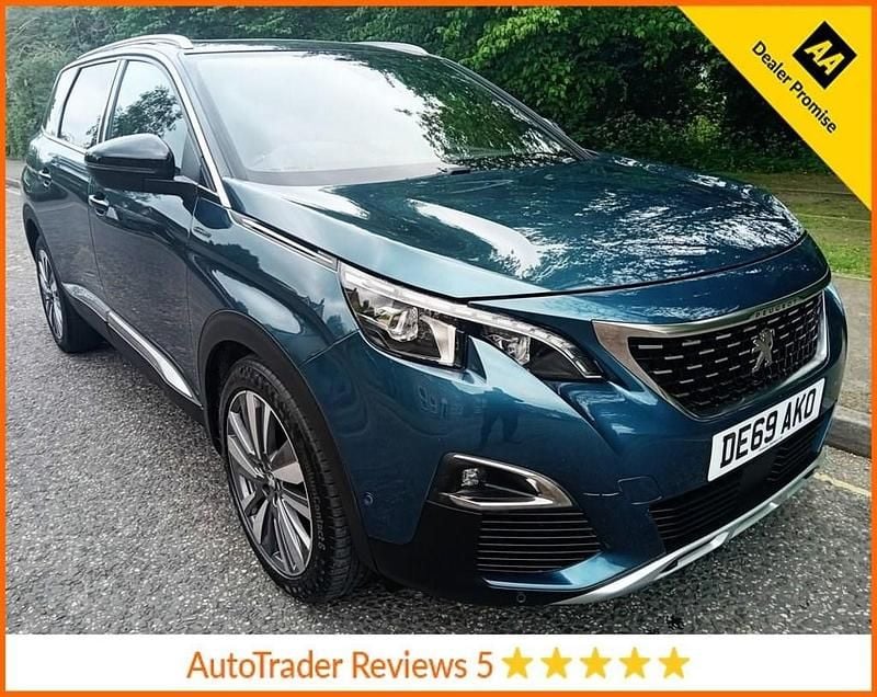 Blue/green Used 2019 Peugeot 5008 Premium MPV | £15,490 (Fair price) - Image 1/3