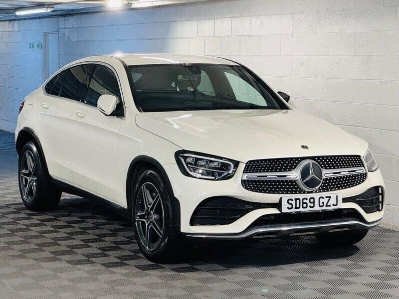 White Used 2019 Mercedes GLC220 AMG line Coupe | £19,989 (Super price) - Image 1/4