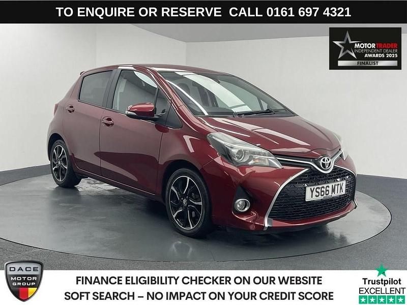 Red Used 2017 Toyota Yaris Design Hatchback | £8,470 (Fair price) - Image 1/3
