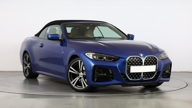 Blue Used 2021 BMW 420 M Sport Cabriolet | £28,500 (Fair price) - Image 1/4