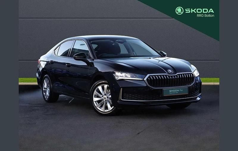 Midnight black metallic Used 2024 Skoda Superb SE Technology Hatchback | £24,695 (Super price) - Image 1/4