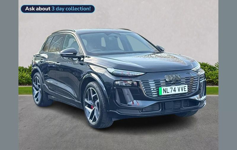 Black Used 2025 Audi Q6 e-tron Advanced SUV | £56,363 (Super price) - Image 1/4