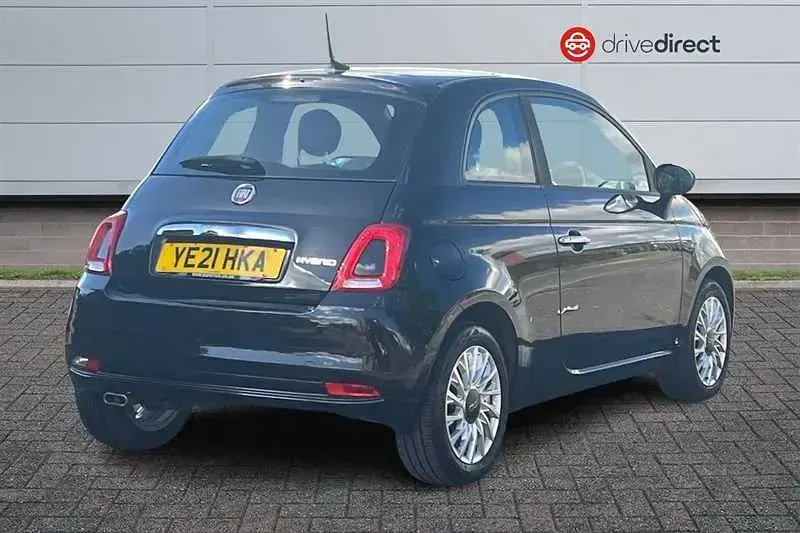 Used Fiat 500 Lounge 70 HP (51 kW) 2021 Black Hatchback