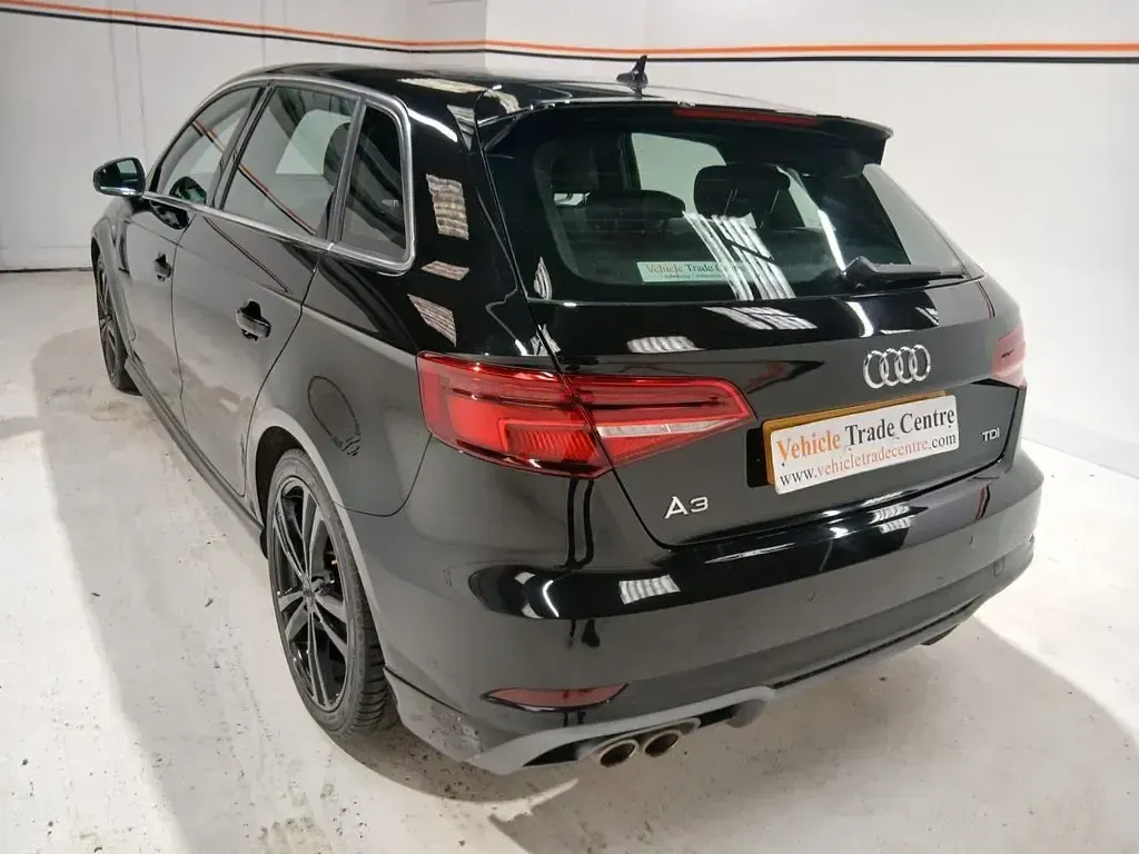 Used Audi A3 S-Line 150 HP (110 kW) 2018 Black Sedan