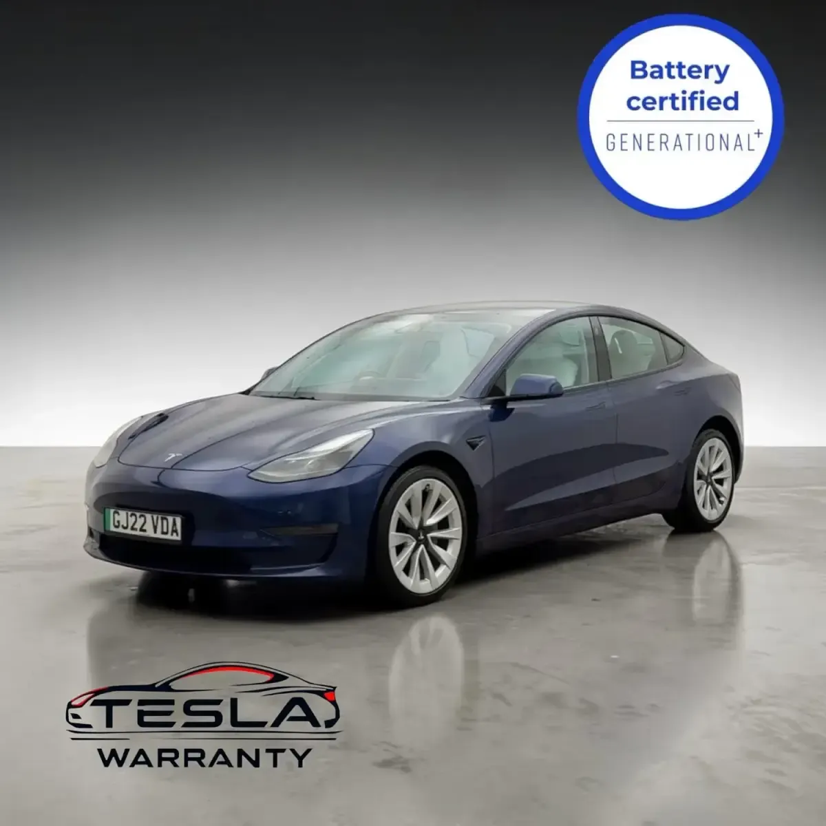 Usado Tesla Model 3 Long Range AWD 366 kW (498 HP) 2022 Azul Sedan