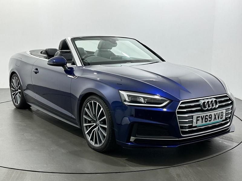 Blue Used 2019 Audi A5 Cabriolet S-Line Cabriolet | £18,449 (Fair price) - Image 1/3