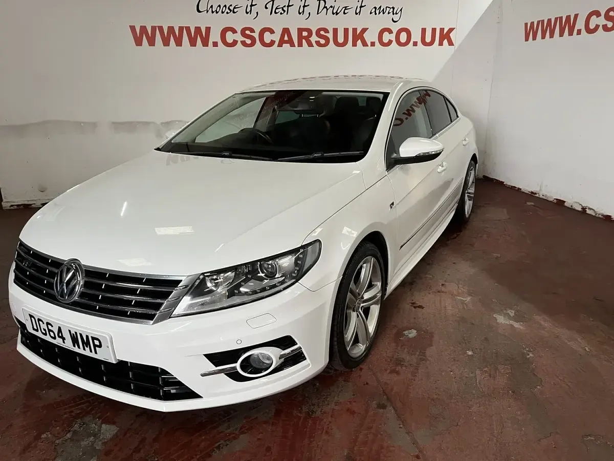 Used VW CC R-line 177 HP (130 kW) 2014 White Sedan