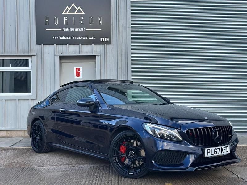 Used Mercedes C43 AMG Premium Plus 367 HP (269 kW) 2017 Blue Coupe