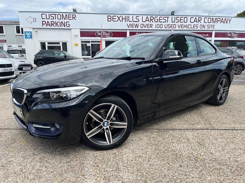 Black Used 2016 BMW 218 Sport Line Coupe | £9,499 (Fair price) - Image 1/4