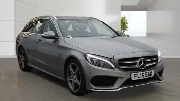 Second-hand Mercedes C300 AMG line 2015 Argintiu Break