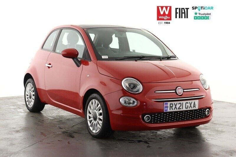 Red Used 2021 Fiat 500 Lounge Hatchback | £10,099 (Fair price) - Image 1/3