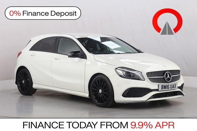 Used Mercedes A220 AMG line 177 HP (130 kW) 2016 White Hatchback