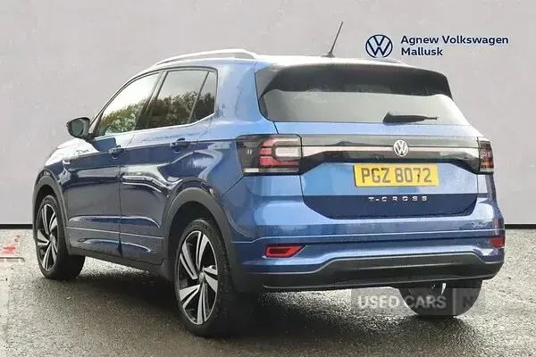 Used VW T-Cross R-line 115 HP (84 kW) 2020 Blue SUV