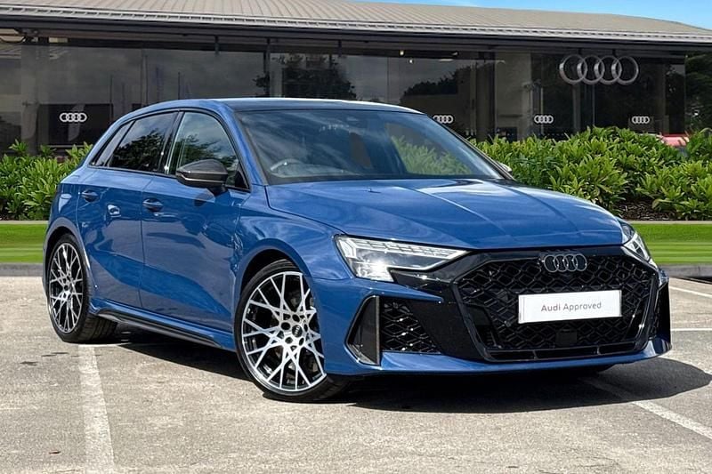 Blue Used 2024 Audi RS3 Sportback Advanced Hatchback | £60,990 (Fair price) - Image 1/4