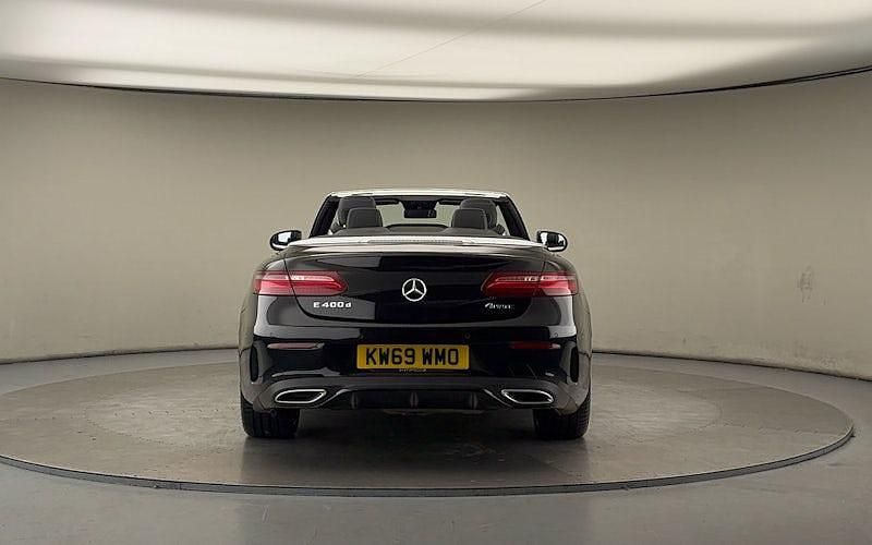 Used Mercedes E400 AMG line 340 HP (250 kW) 2019 Obsidian black Cabriolet