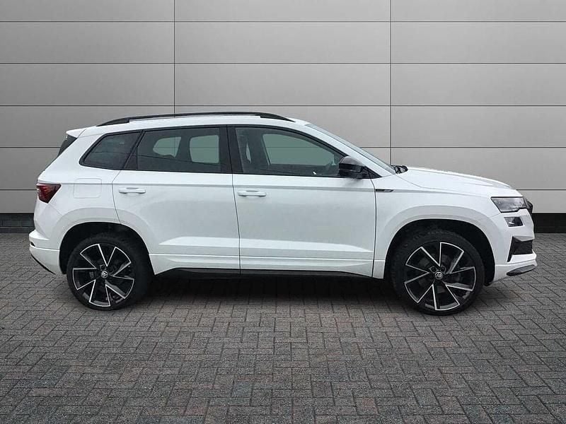 Used Skoda Karoq SportLine 110 HP (80 kW) 2023 Moon white metallic SUV