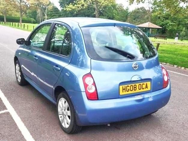 Begagnad Nissan Micra Acenta+ 79 HK (58 kW) 2008 Blå Halvkombi