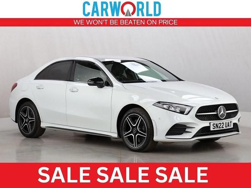 White Used 2022 Mercedes A250 AMG Line Premium Sedan | £20,700 (Good price) - Image 1/3
