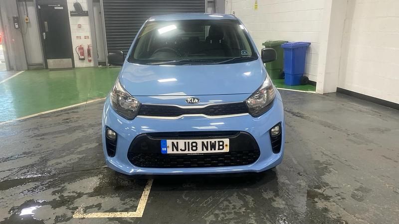 Used Kia Picanto 66 HP (48 kW) 2018 Blue Hatchback