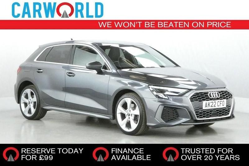 Grey Used 2022 Audi A3 Sportback e-tron S-Line Sedan | £15,700 (Fair price) - Image 1/3