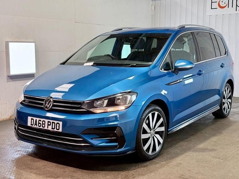 Used VW Touran R-line 150 HP (110 kW) 2018 Blue MPV
