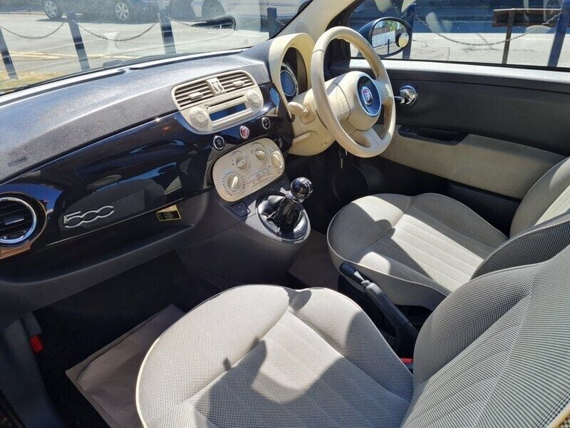 Used Fiat 500 Lounge 69 HP (50 kW) 2011 Black Hatchback