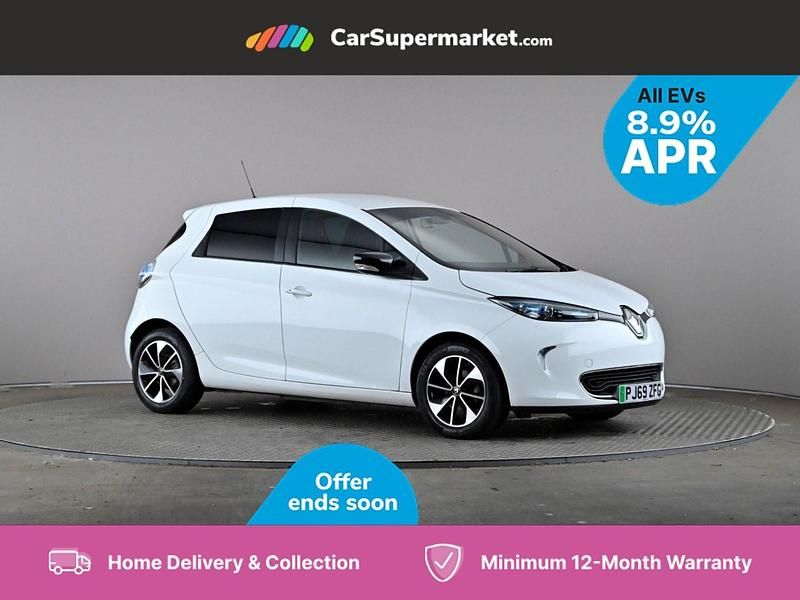 White Used 2019 Renault Zoe Dynamique Hatchback | £8,197 (Fair price) - Image 1/3