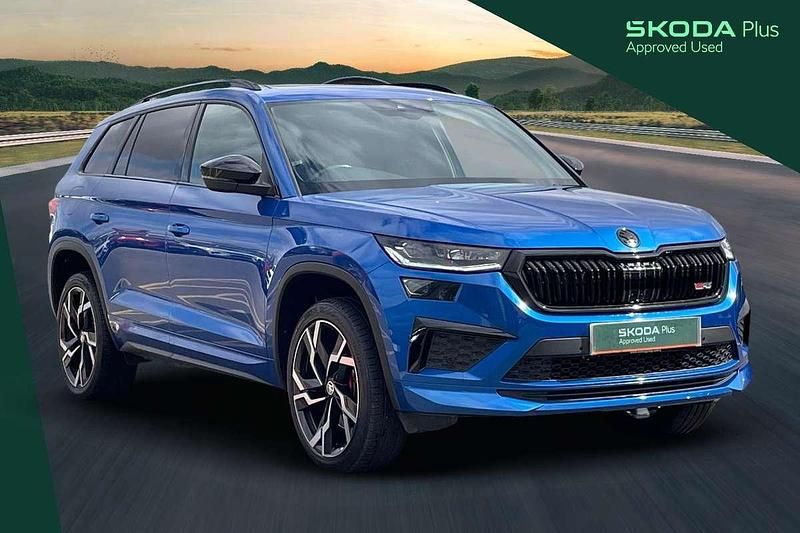 Blue Used 2022 Skoda Kodiaq vRS SUV | £33,900 (Fair price) - Image 1/2