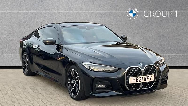 Black Used 2021 BMW 420 M Sport Coupe | £25,740 (Fair price) - Image 1/4