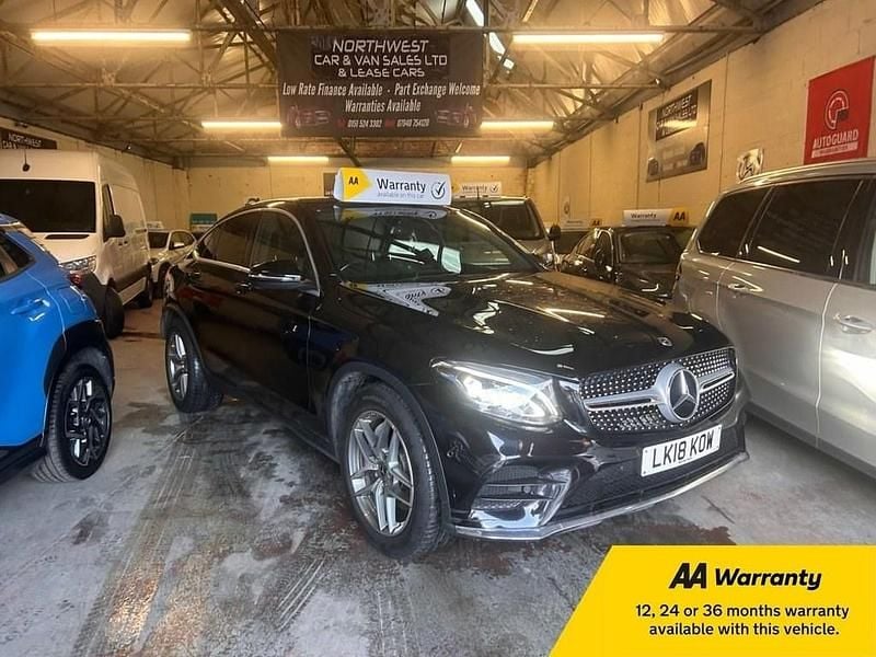 Used Mercedes GLC220 AMG line 170 HP (125 kW) 2018 Black Coupe