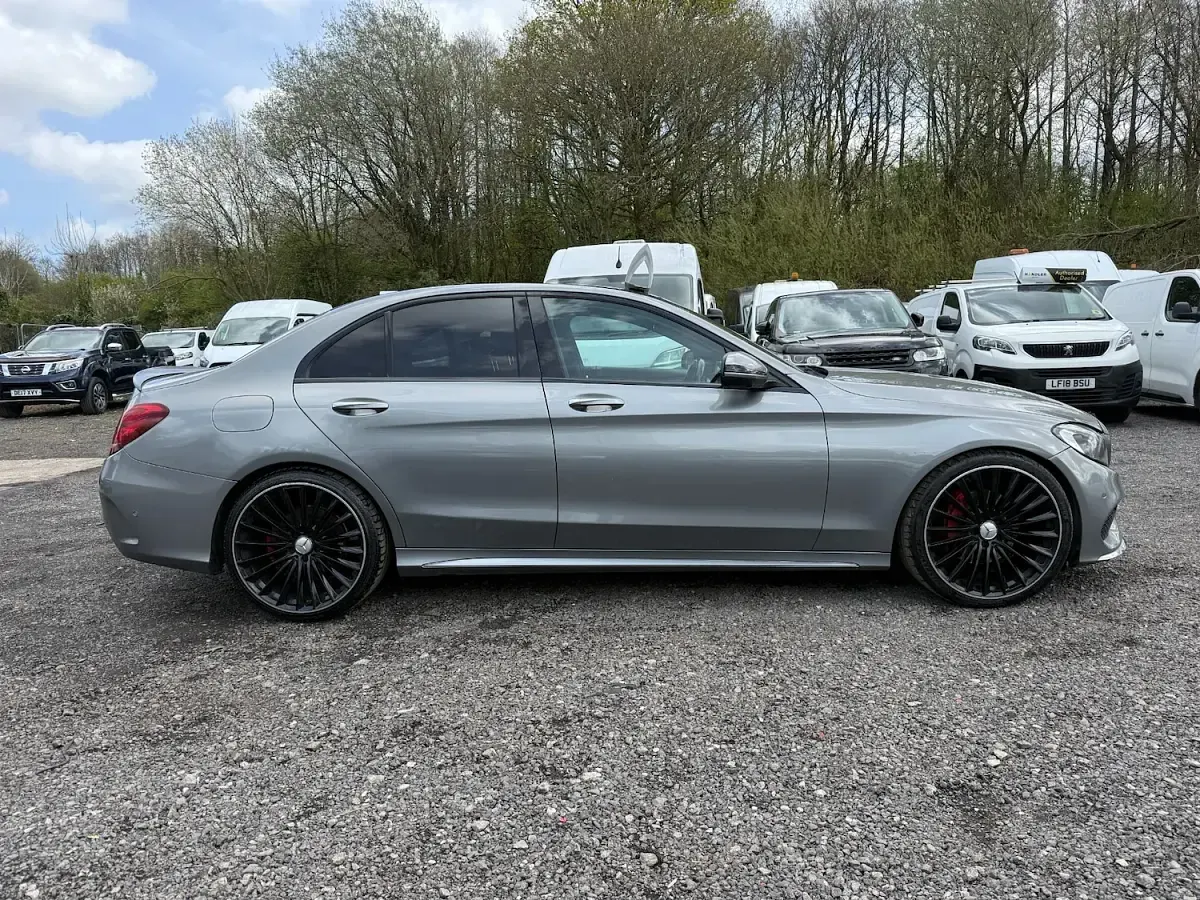 Used Mercedes C200 AMG Line Premium Plus 2015 Silver Sedan