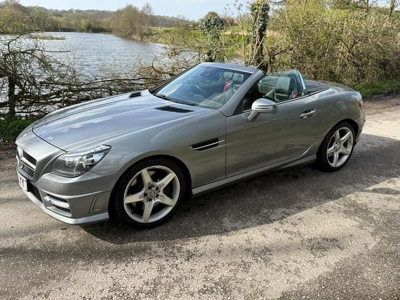 Begagnad Mercedes SLK250 AMG 2012 Silver Cab
