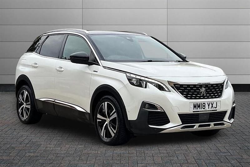White Used 2018 Peugeot 3008 GT-line SUV | £9,990 (Fair price) - Image 1/2