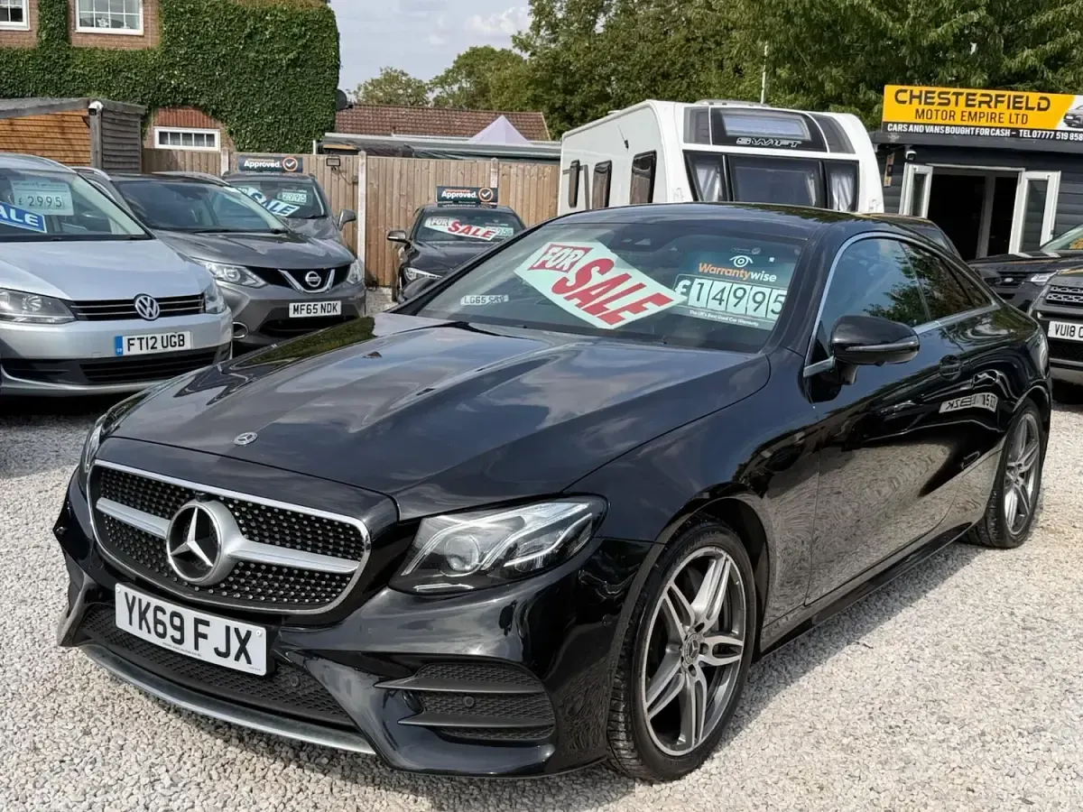 Used Mercedes E350 AMG line 2019 Black Coupe