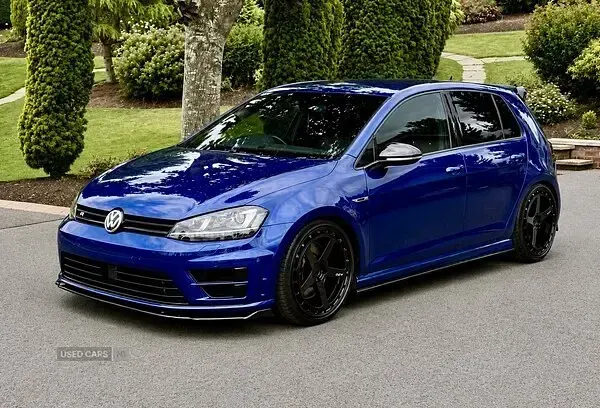Used VW Golf VII R 2017 Blue Hatchback
