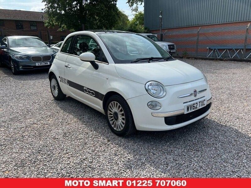 White Used 2012 Fiat 500 Lounge Hatchback | £2,995 (Fair price) - Image 1/4